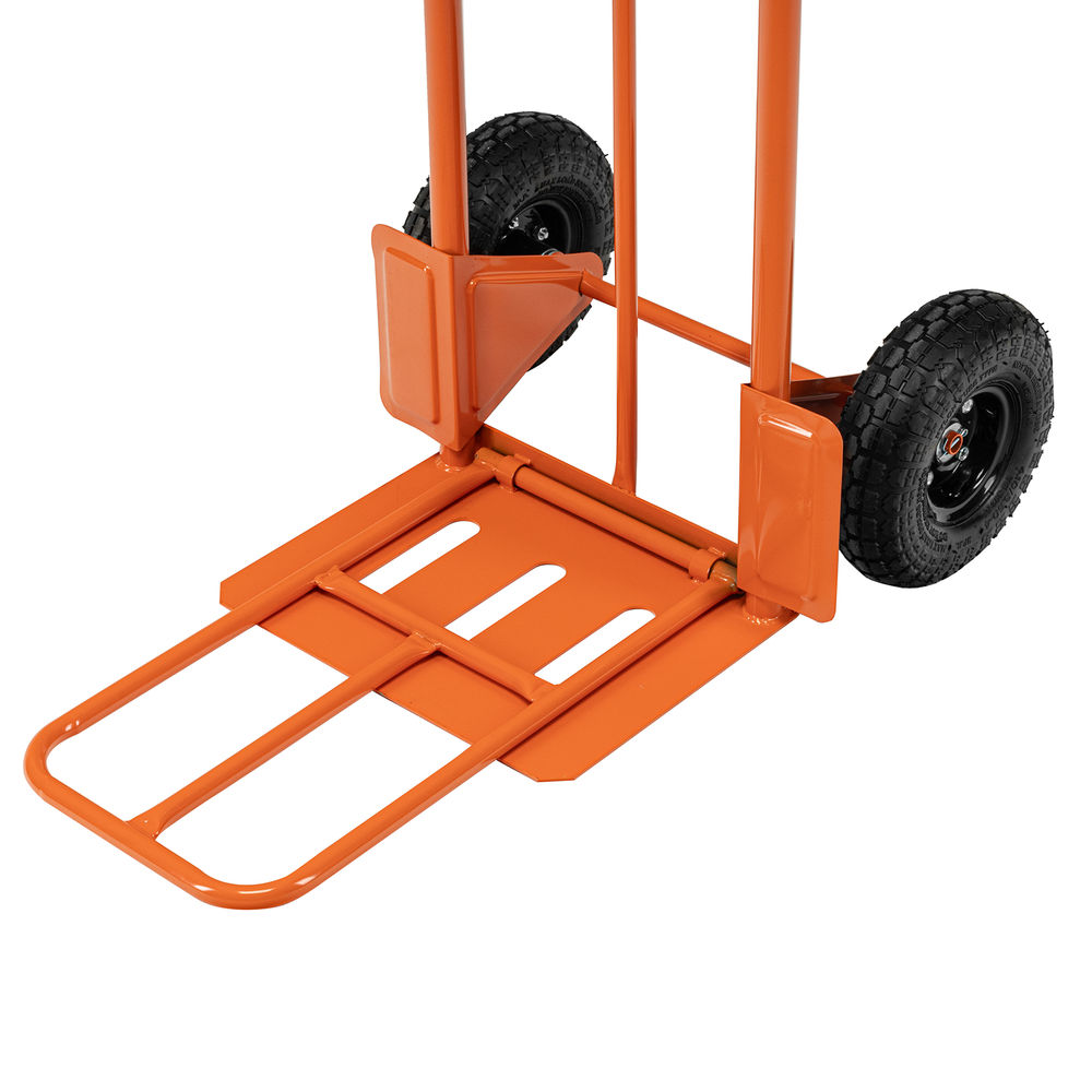 Тележка ручная двухколесная TTP2-01.00.000, грузоподъемность 190 кг, пневматические колеса d 260 мм, платформа 580 х 290 мм Сибртех