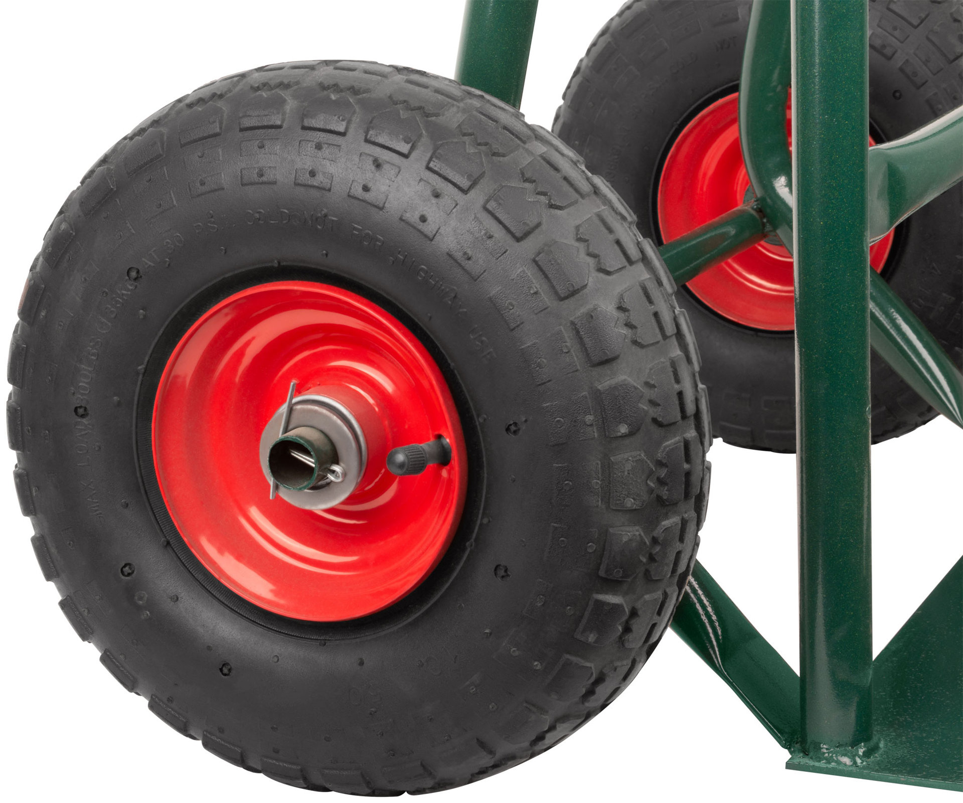 Тележка складская двухколесная, грузоподъемность 130 кг, платформа 400х250 мм (65473)