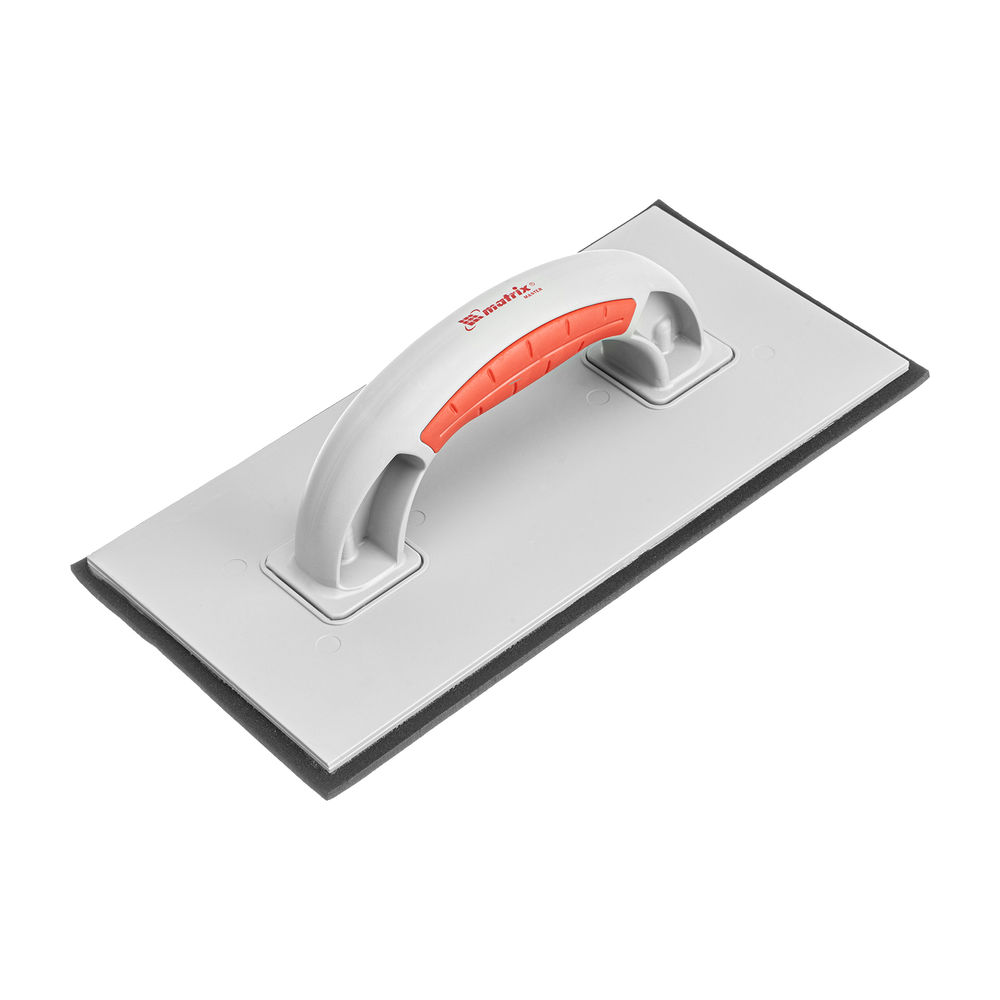 Терка пластмассовая, резиновое покрытие 4 мм, 270 x 130 мм, двухкомпонентная ручка Matrix (86808)