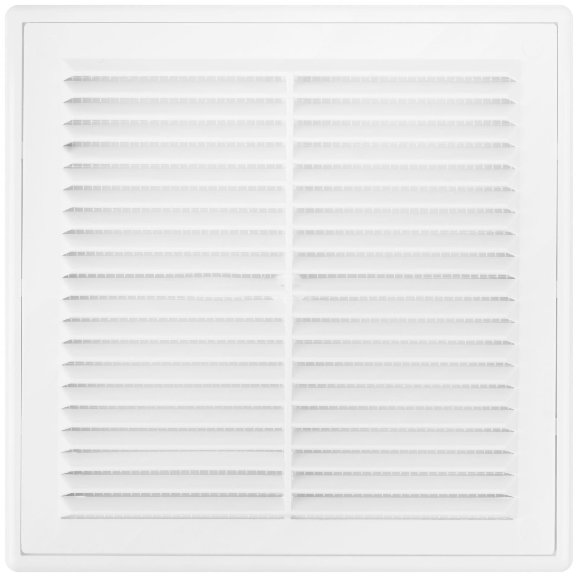 Вентиляционная решетка, пластиковая, 210 х 210 мм, съемная, с сеткой (75032)