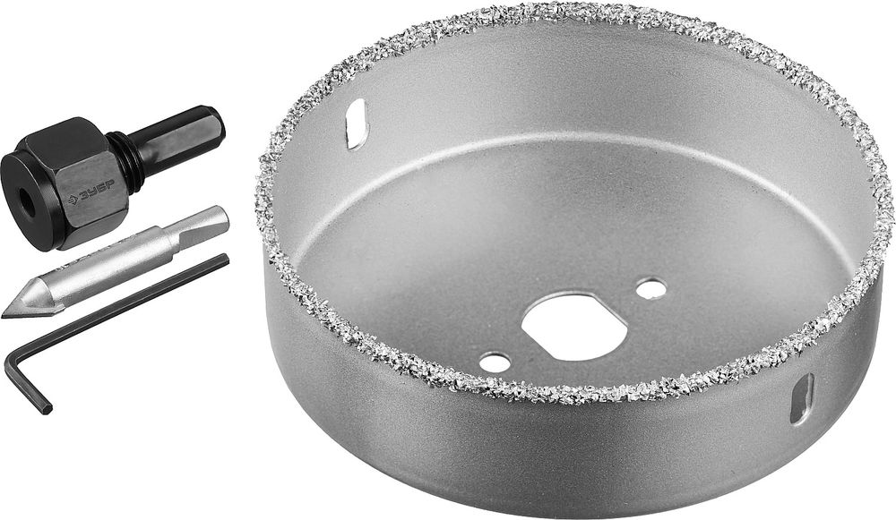 Коронка-чашка 102 мм, L 25 мм, карбид вольфрама ЗУБР Профессионал 33360-102_z01