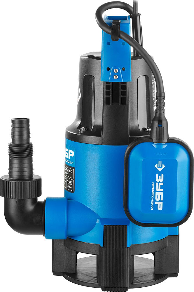 Насос дренажный для грязной воды 400 Вт ЗУБР Профессионал НПГ-Т3-400