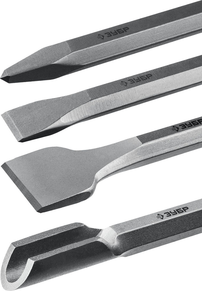 Набор зубил SDS-plus 4 шт, 250 мм ЗУБР БУРАН Профессионал 29360-H4_z01