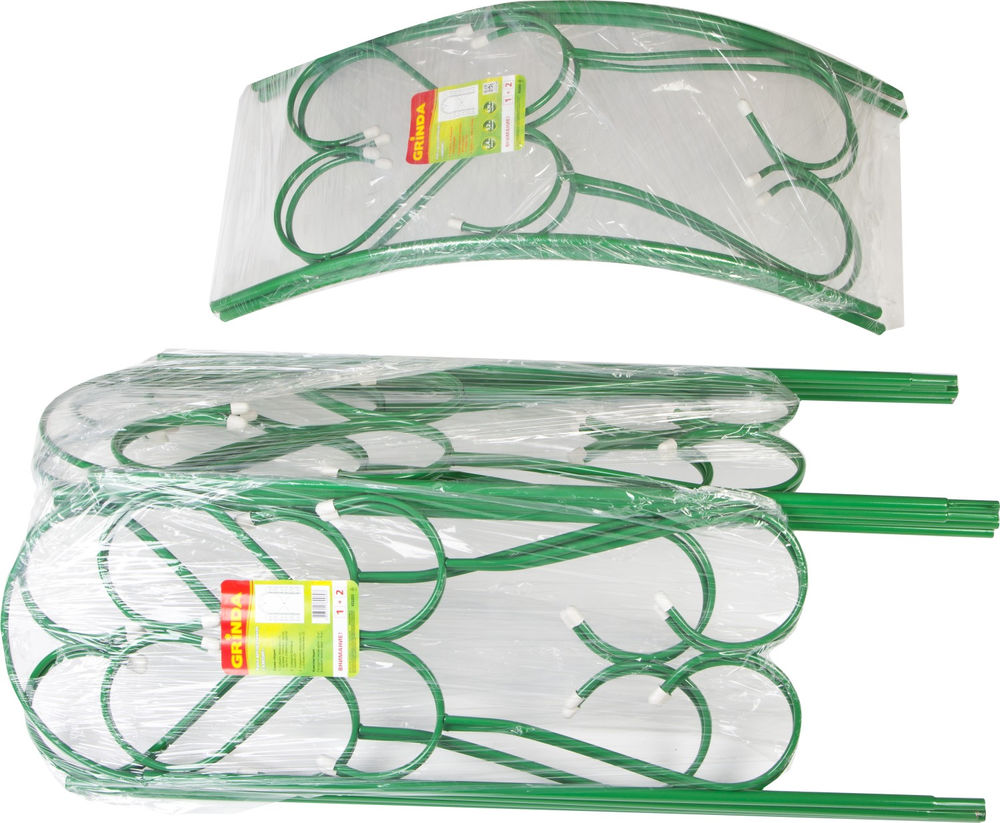 Декоративная арка АМПИР, 240 х 120 х 36 см, угловая, разборная, стальная GRINDA 422253