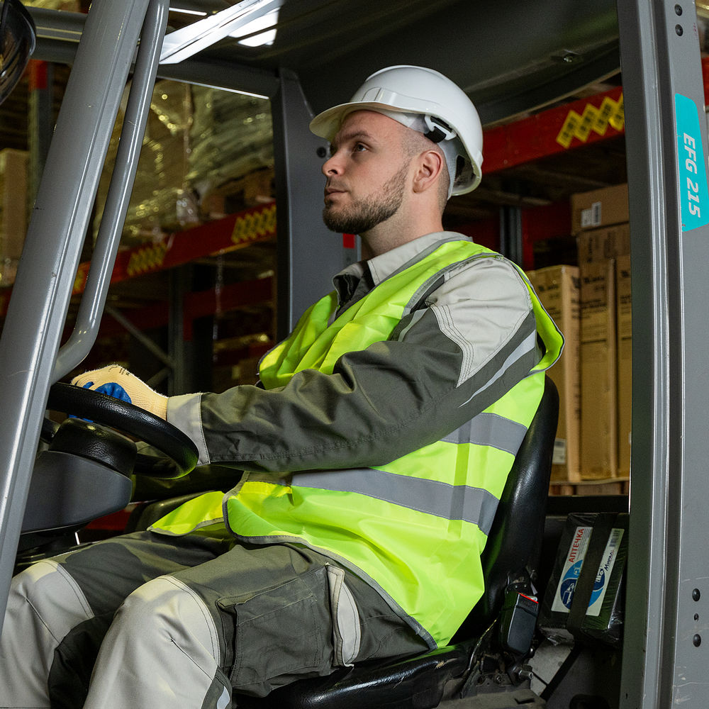 Жилет сигнальный, желтый, размер XL Сибртех (89515)