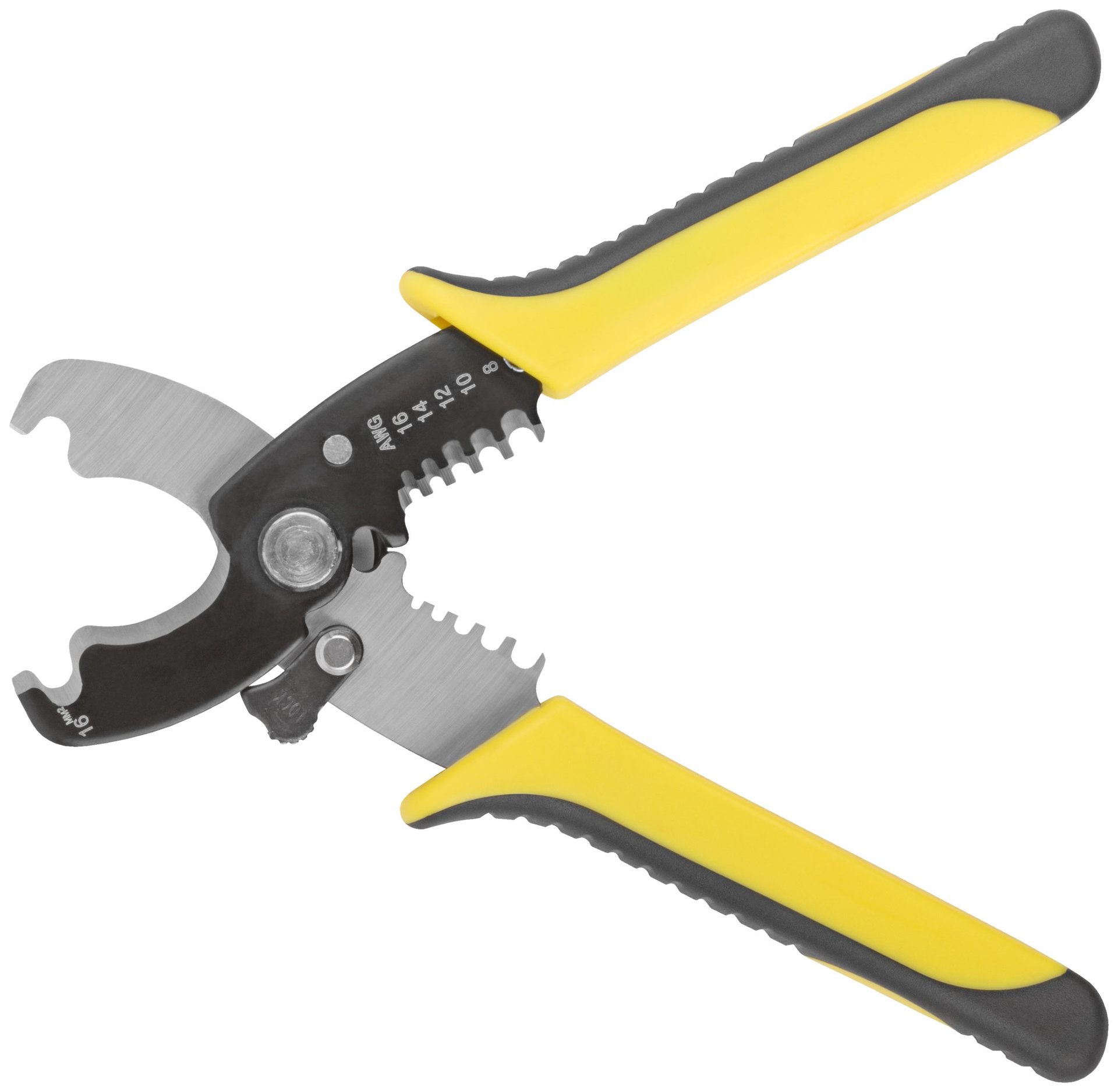 Кабелерез со съемником изоляции 1,3-4,6 мм, 180 мм (60051)