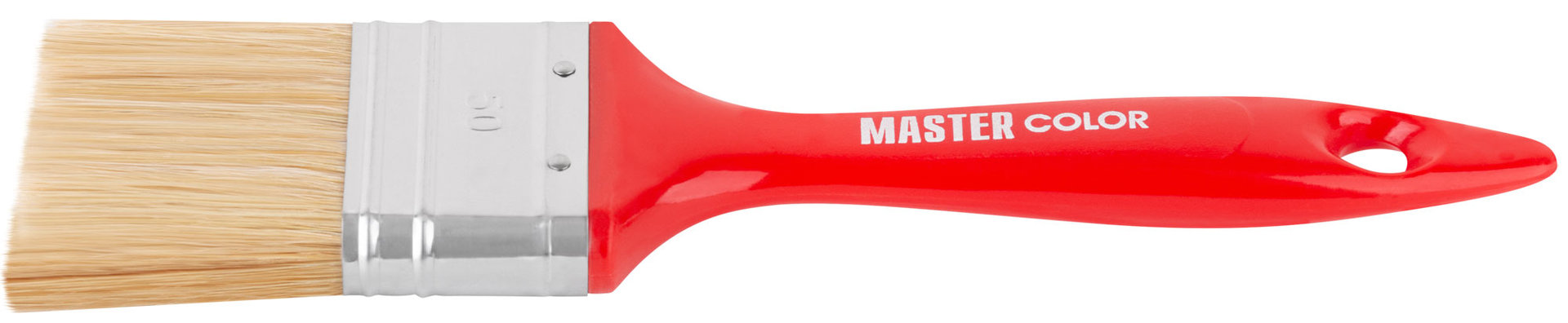 Кисть флейцевая, толщ. 14 мм, 70% ПБT/30% светлая натур. щетина, нерж.обжим, пласт. ручка, ширина 50 мм (30-0123)