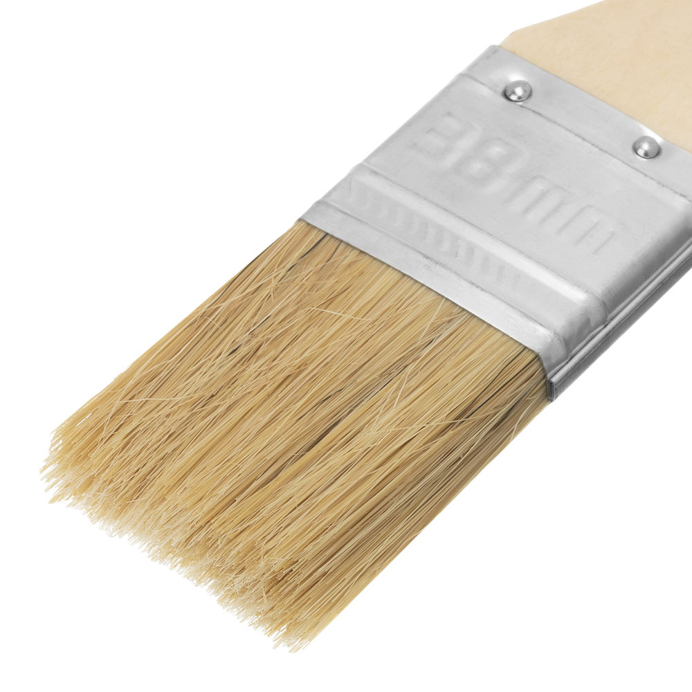 Кисть плоская Стандарт 1.5 (38 мм) натуральная щетина, деревянная ручка MTX (82525)