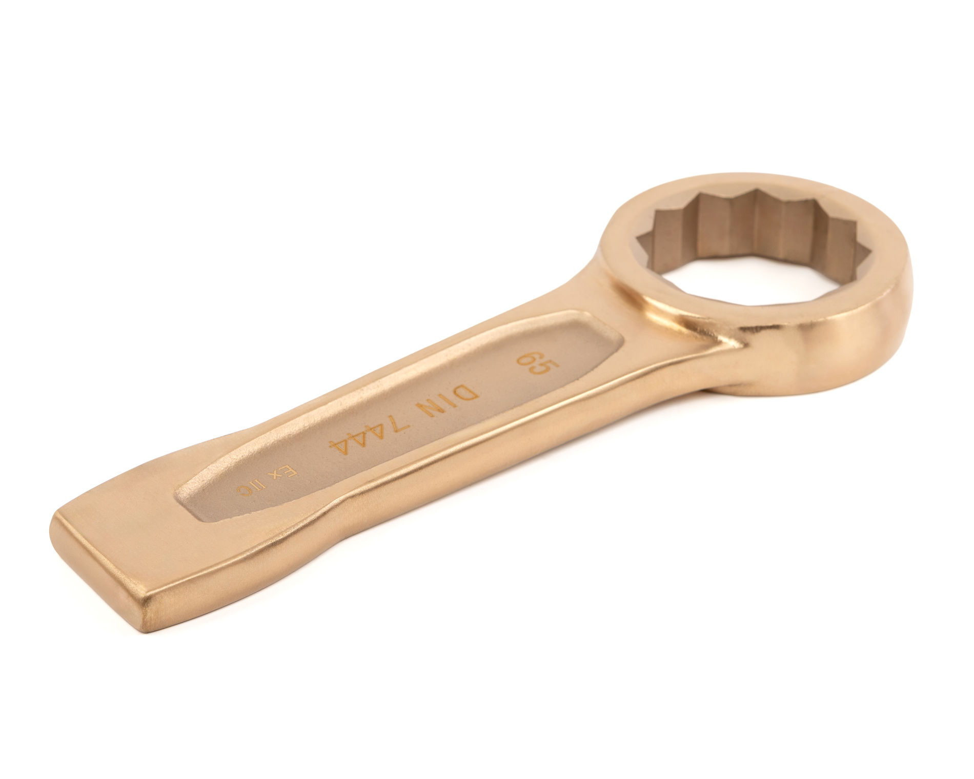 Ключ гаечный накидной ударный 65 искробезопасный сплав BeCu, HORTZ