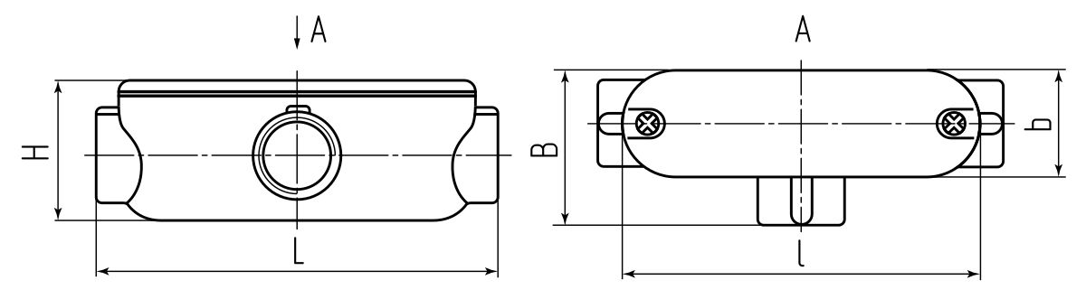 Коробка распаячная КРВ-Т 20 (3/4) (Fortisflex) (61129)