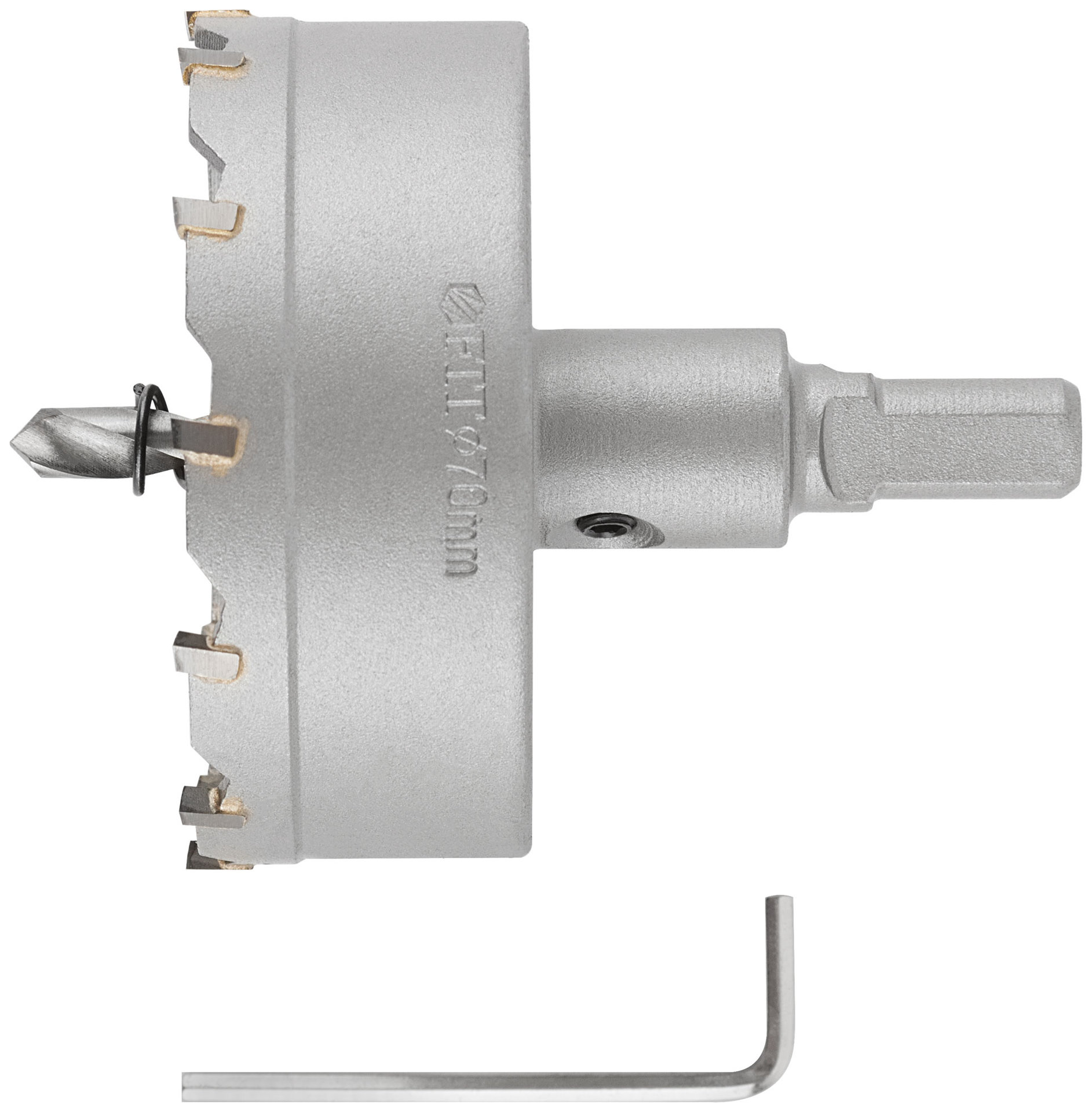 Коронка кольцевая с карбидными вставками Профи (для отверстий в нержавеющей стали) 70 мм (36855)