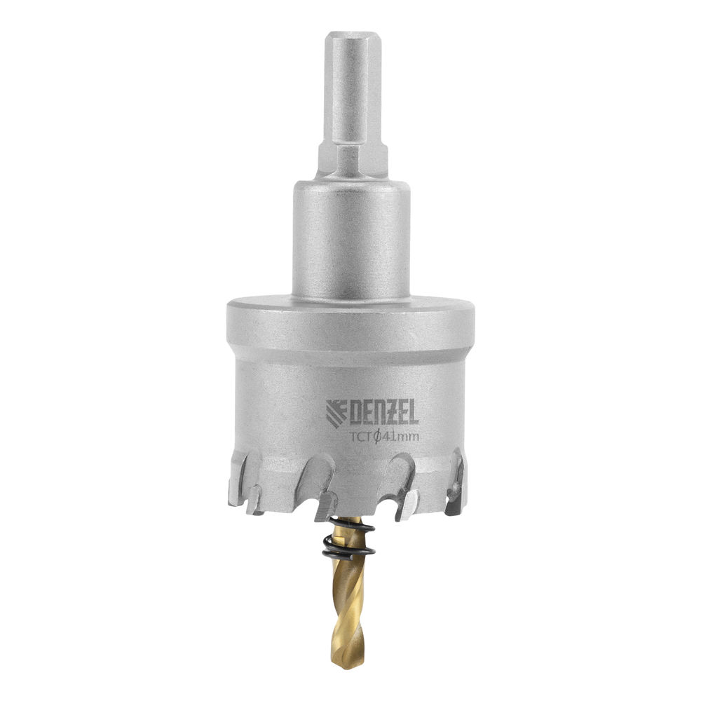 Коронка по металлу твердосплавная, 41 мм Denzel (724013)