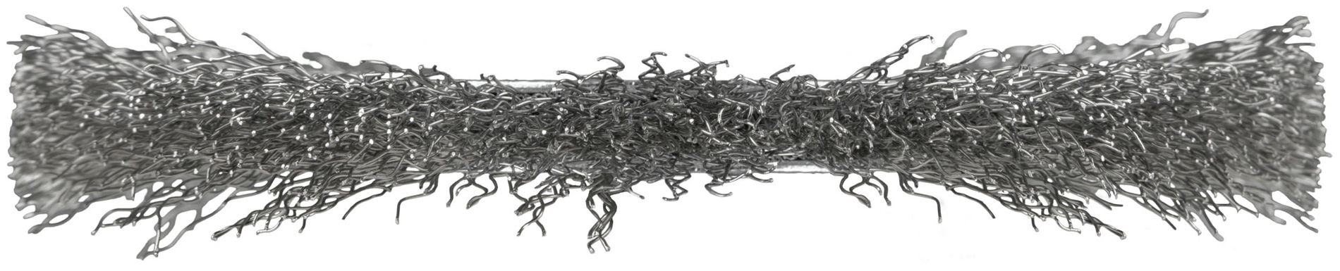 Корщетка-колесо, посадочный диаметр 22,2 мм, волнистая проволока, нержавеющая сталь, Профи 125 мм (38825)