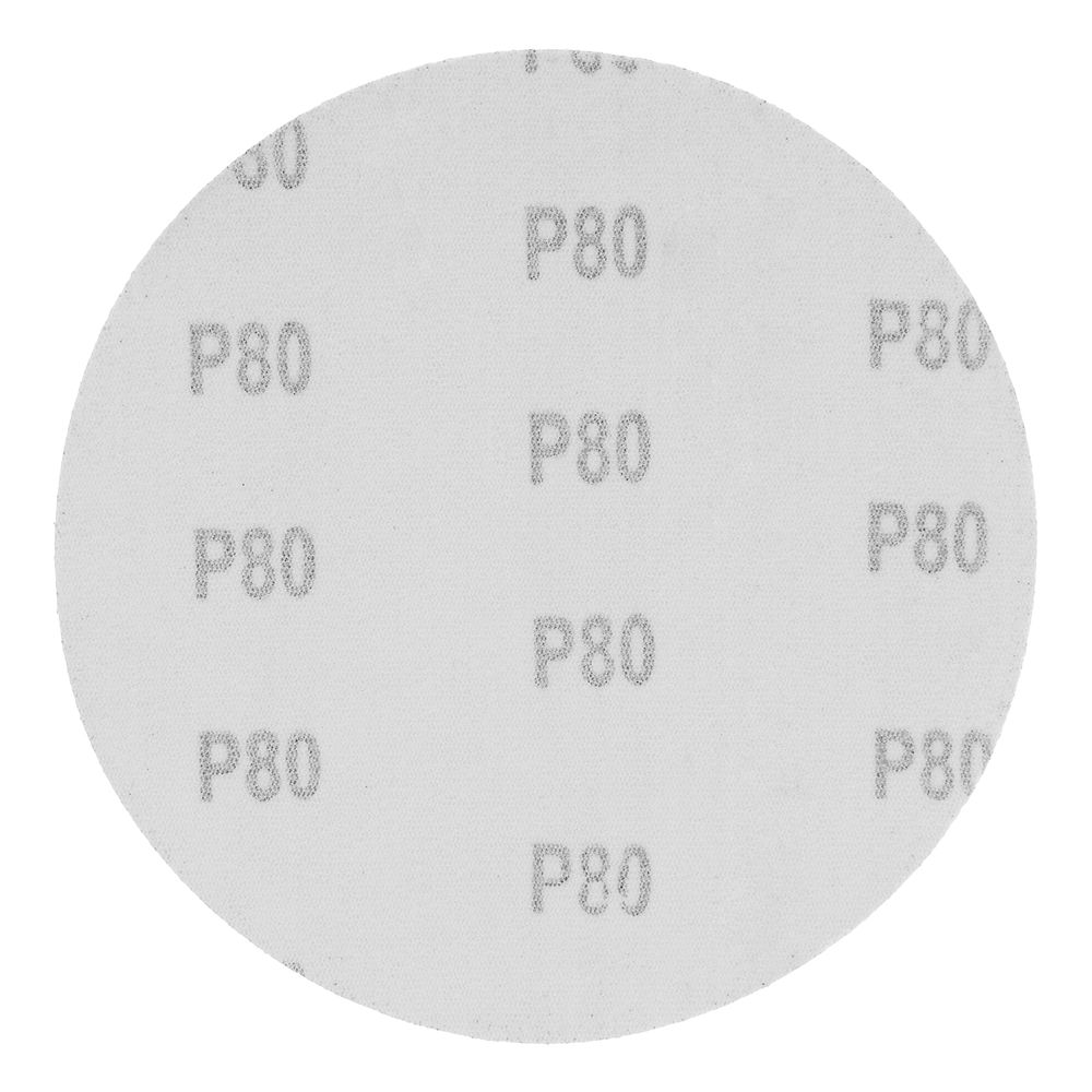 Круг абразивный на ворсовой подложке под липучку, P 80, 150 мм, 5 шт Matrix (73884)