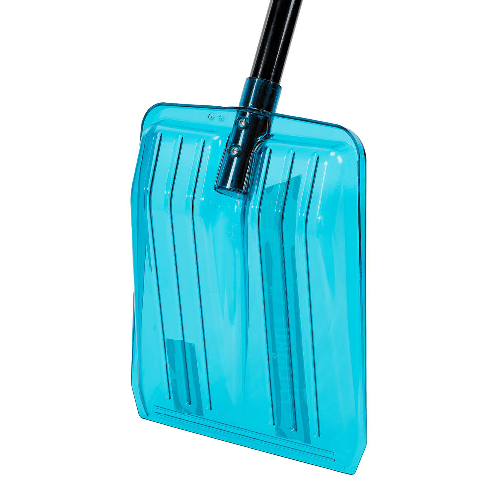 Лопата для уборки снега, поликарбонат, 260х310х870 мм, стальной черенок, LUXE Palisad (61799)