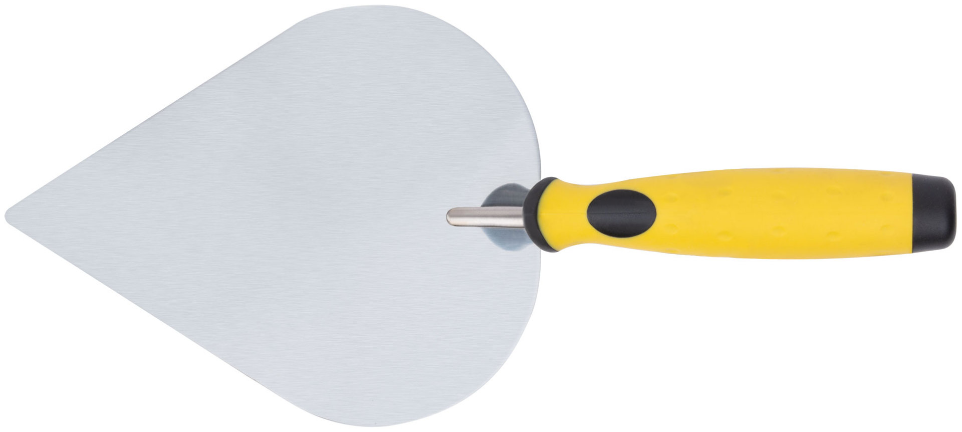 Мастерок нержавеющий, мягкая ручка, Профи, штукатура 190 мм (05075)