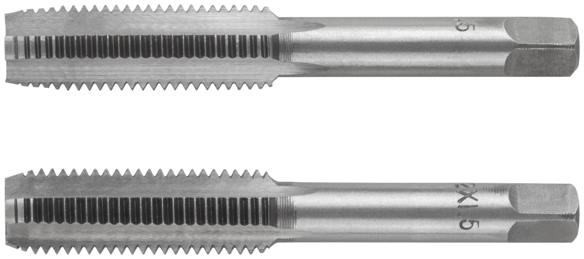 Метчики метрические, легированная сталь, набор 2 шт. М12х1,5 мм (70851)