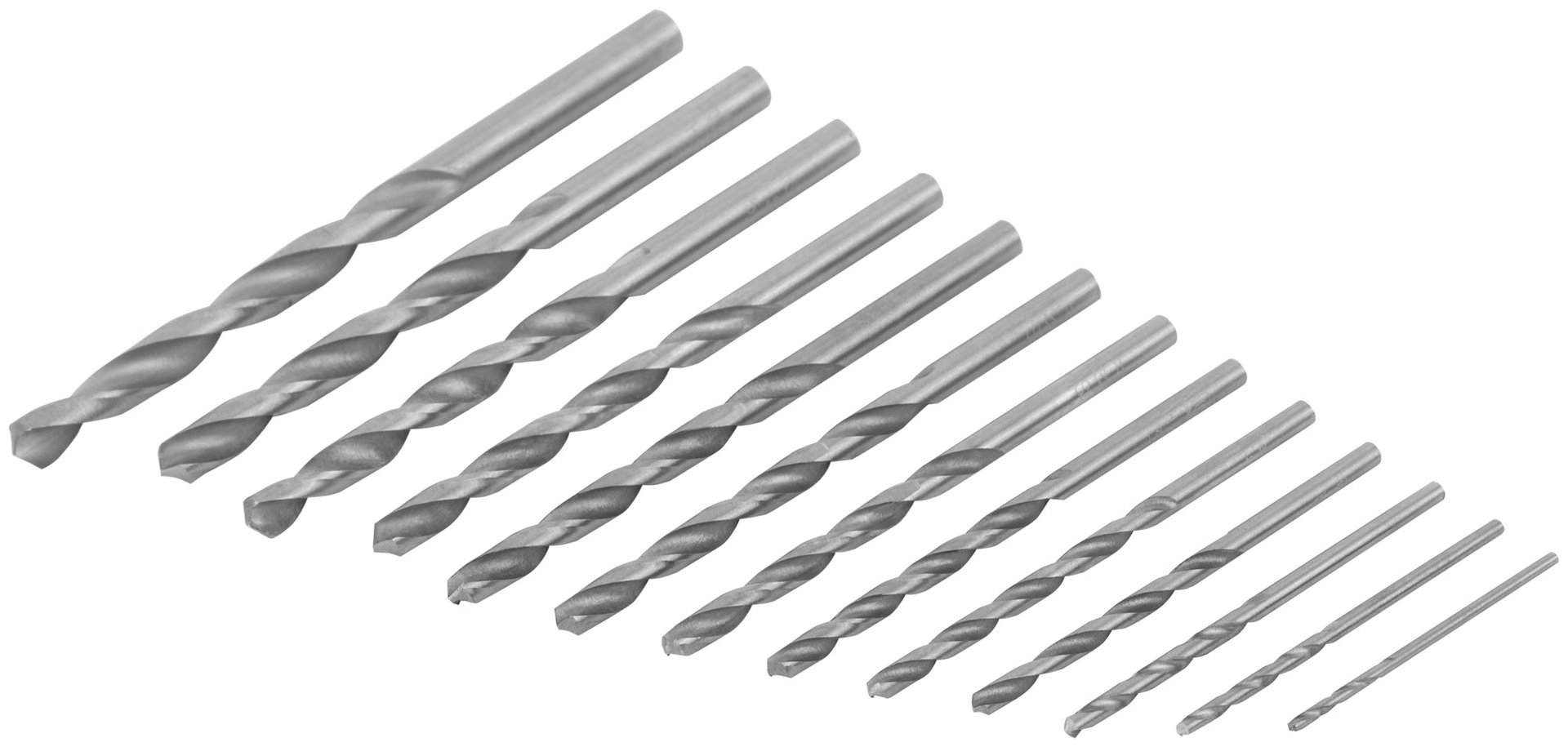 Набор сверл по металлу HSS, угол заточки 118°, пласт. кейс, 13 шт. (1.5-2.0-2.5-3-3.2-3.5-4-4.5-4.8-5-5.5-6-6.5мм) (35602М)