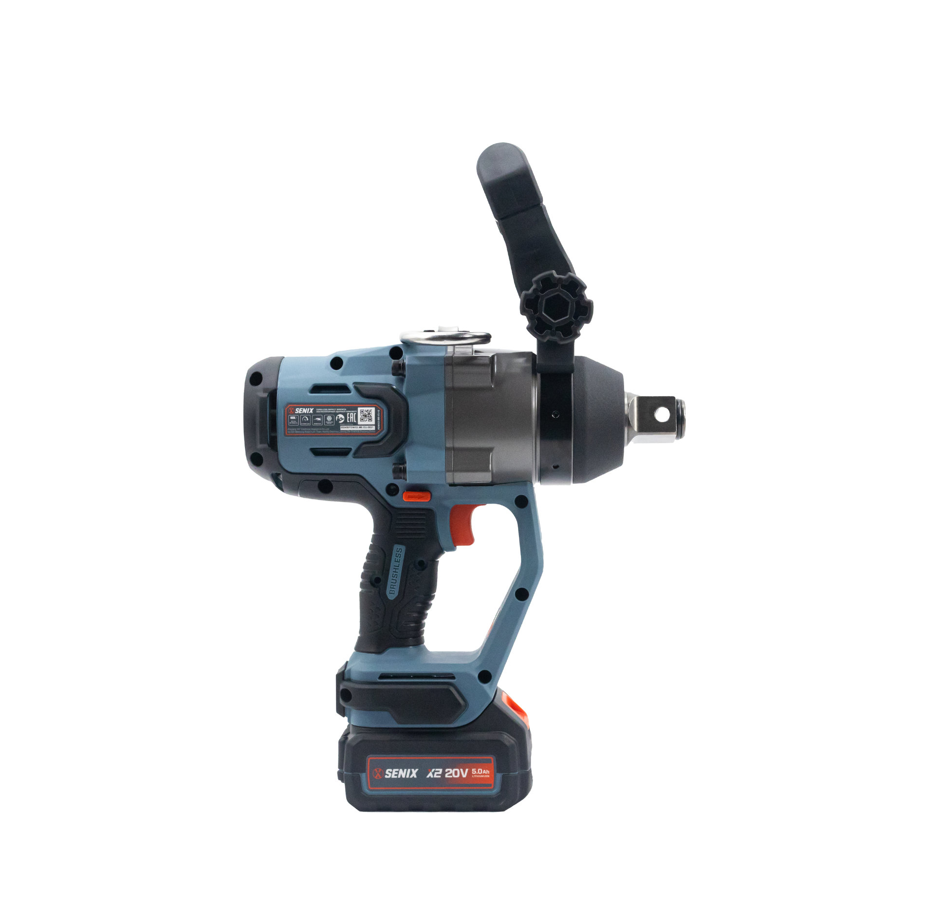 импульсный гайковерт 1, 2000 Нм, бесщ.двиг, без АКБ и ЗУ X2 20В