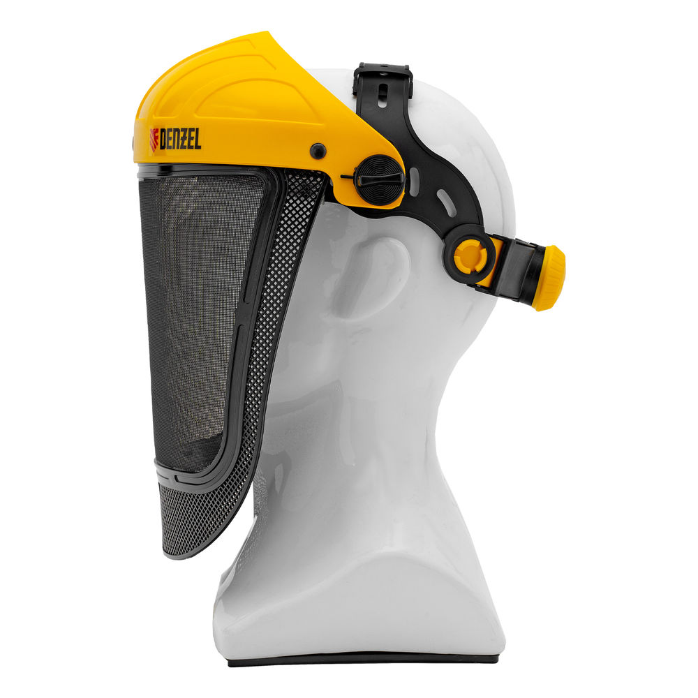 Щиток защитный лицевой с сеткой СВОНА НС-01 ЛЮКС, плавная регулировка храповик Denzel (89196)