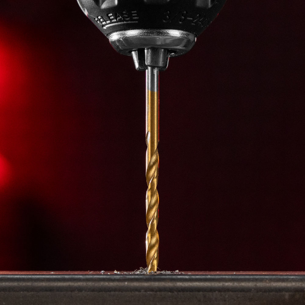 Сверло по металлу, 3.2 мм, HSS, нитридтитановое покрытие, цилиндрический хвостовик Matrix