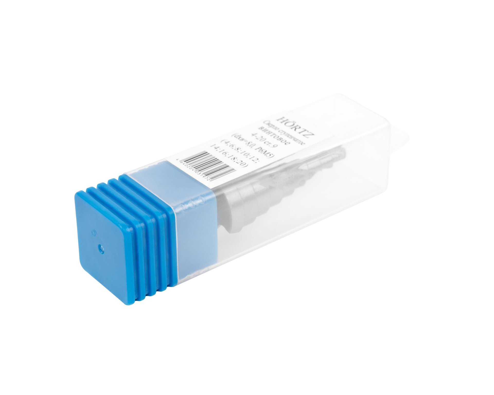 Сверло ступенчатое винтовое 4-20 ст.9 (dхв=8,0, Р6М5) (4;6;8;10;12;14;16;18;20) HORTZ