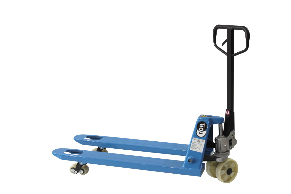 Тележка гидравлическая 2500 кг 1150 мм нейлоновые колеса TOR RHP(BF) PRO (1010179)