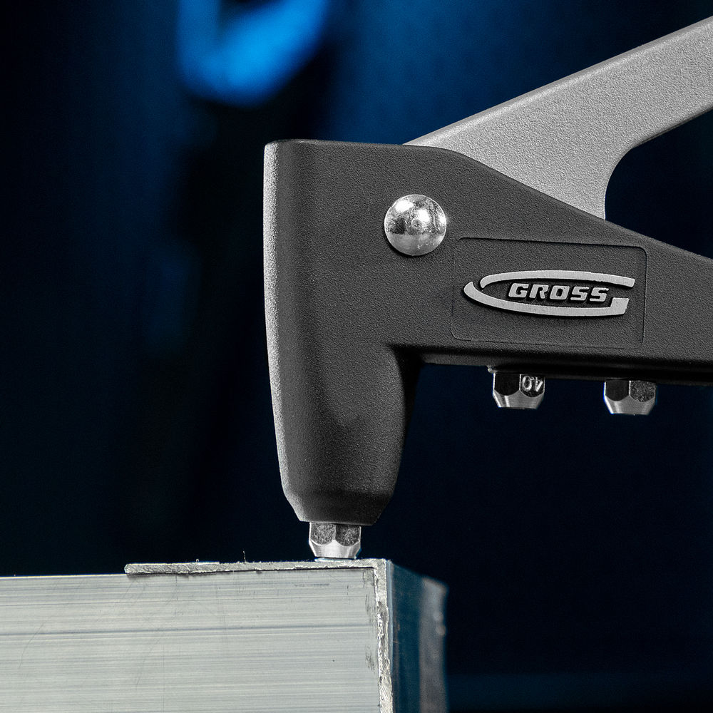 Заклепочник литой, заклепки 2.4-4.8 мм Gross (40401)