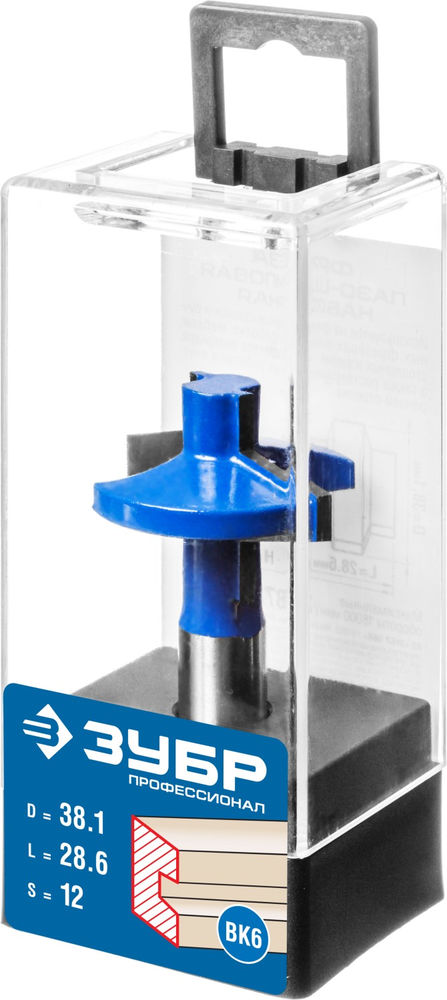 Фреза пазо-шиповая наборная 38.1?28.6 мм хвостовик 12 мм ЗУБР Профессионал 28731-38.1-1