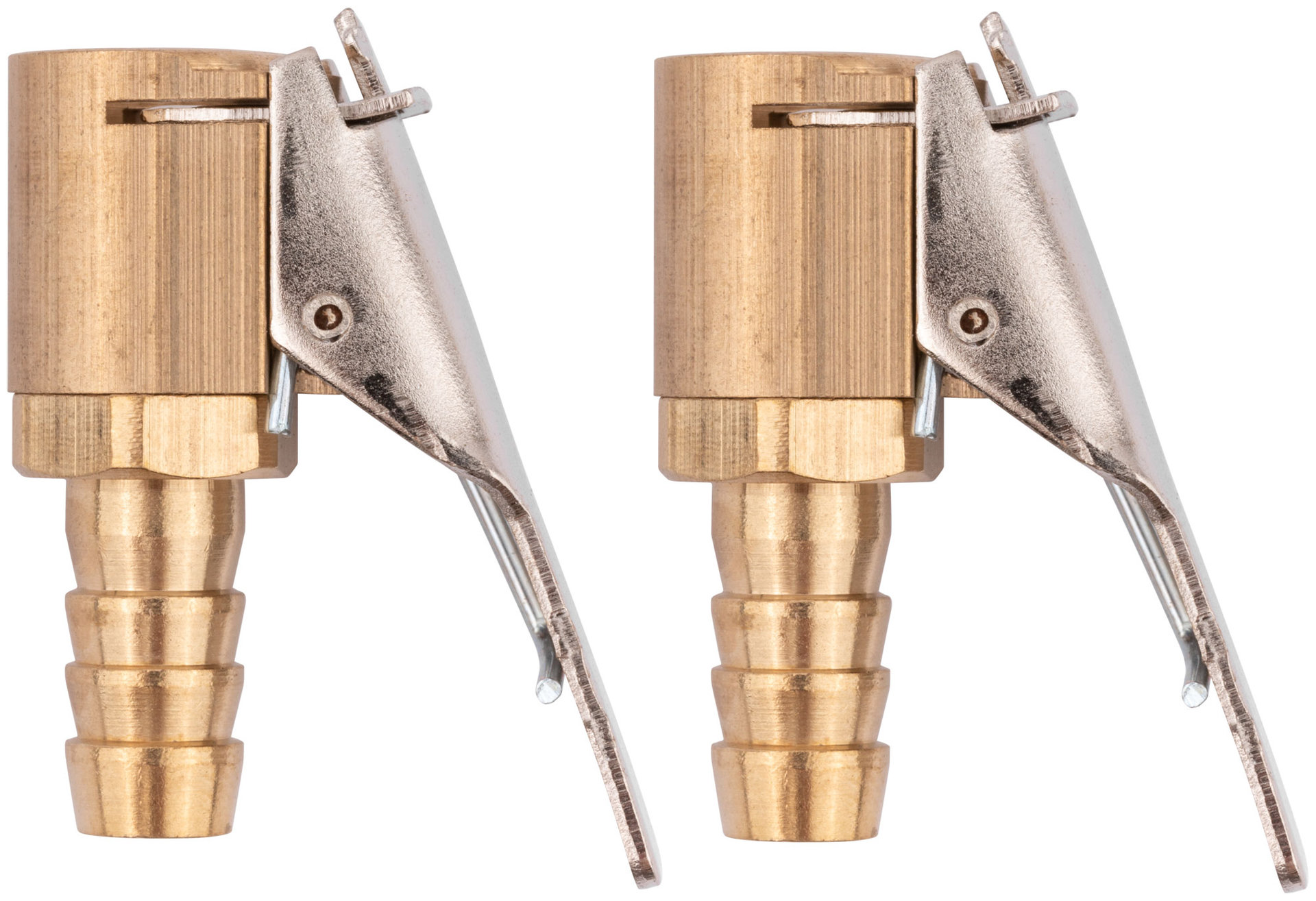 Адаптеры на шланг, ниппельный наконечник 8 мм, латунь, 2 шт. (81115)