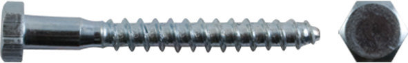 Болт сантехнический 6х80 мм DIN 571, 10 шт 31608