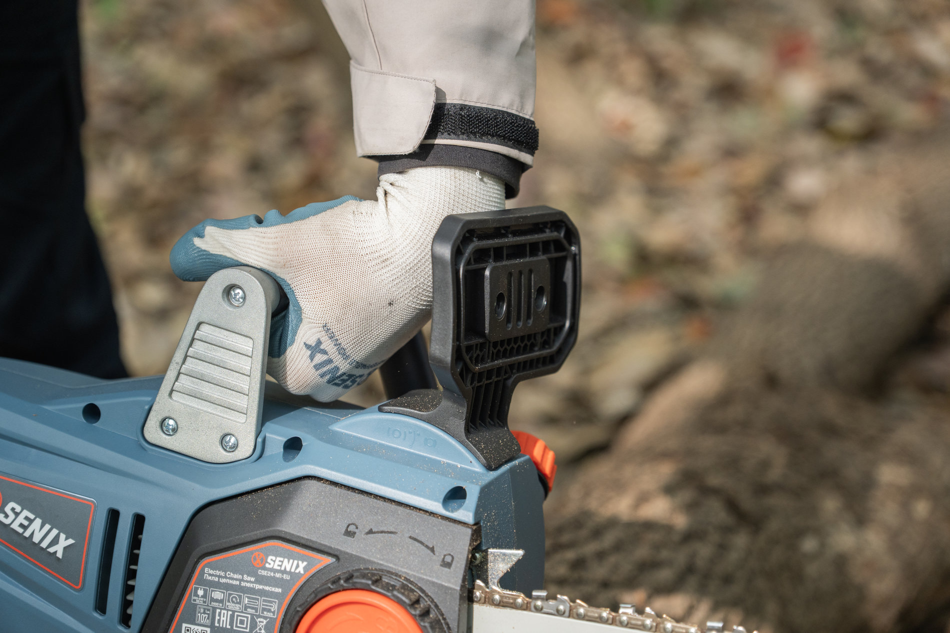 Электрическая цепная продольное исполнение пила 2400Вт, 47,5 (18)