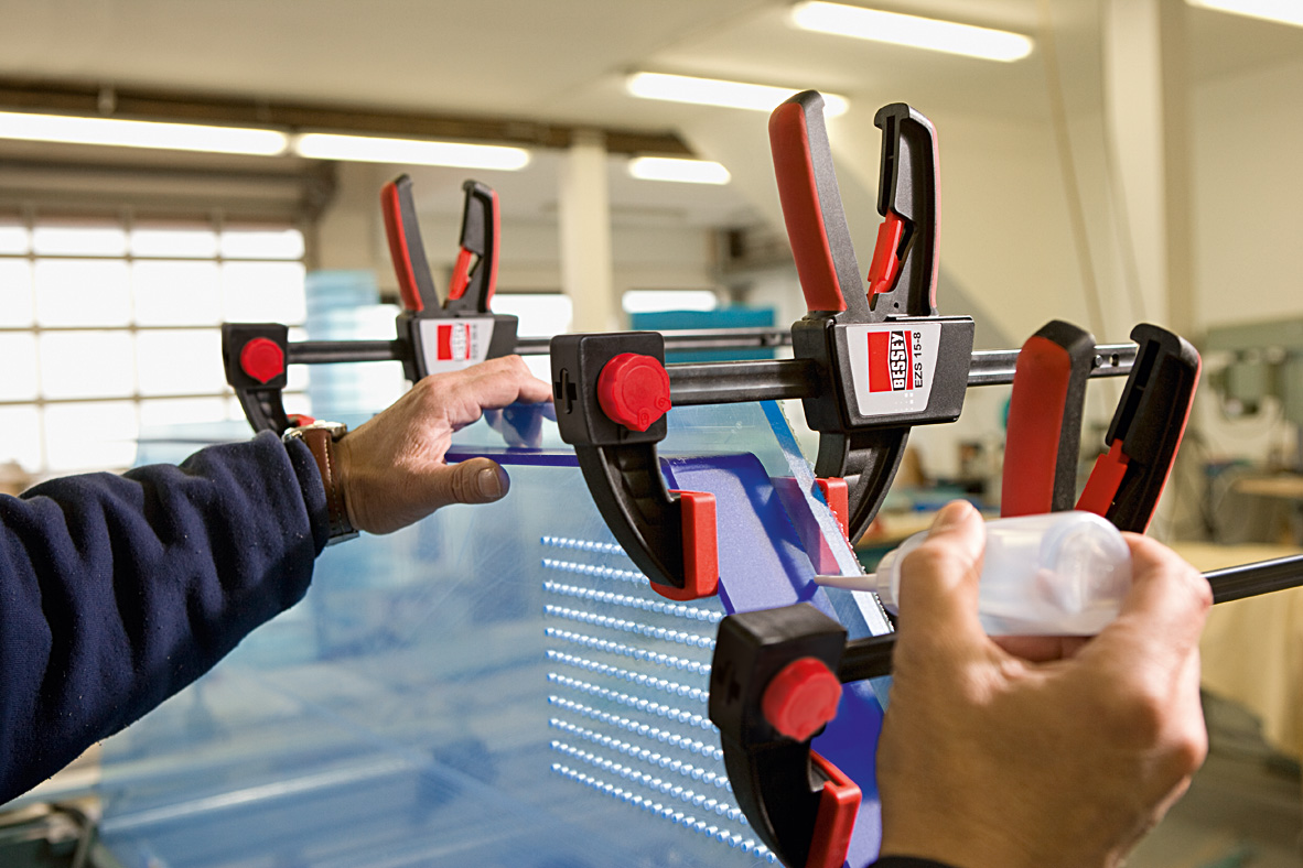 Набор струбцин пистолетного типа 110 мм x 40 мм, (EZS11-4 x 2 шт), 0.2 кН, распор 80 - 190 мм EZS11-4SET BE-EZS11-4SET