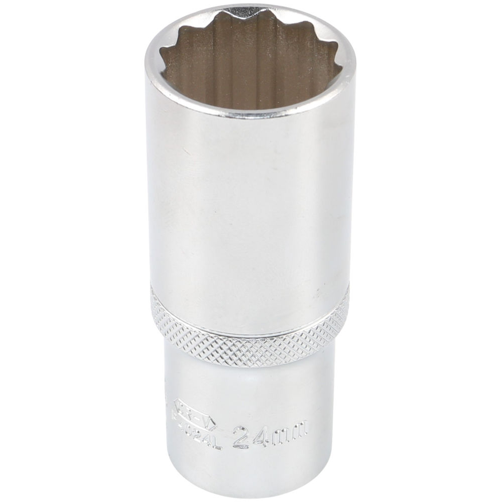 Головка, 1/2, 24 мм, торцевая, 12-гранная, глубокая, Licota, F4024L