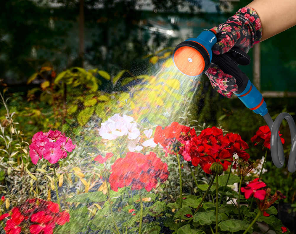 Поливочный набор, спиральный шланг 3/8 x 15 м, пистолет-распылитель, адаптеры, PROLine GRINDA 428495