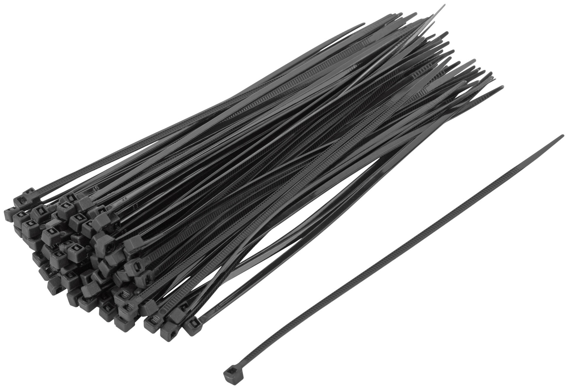 Хомуты нейлоновые, черные д/проводов 100 шт., 150x2,5 мм (60390)