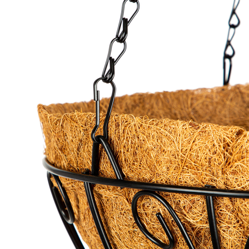 Кашпо подвесное с декором, с кокосовой корзиной, диаметр, 30 см Palisad (690108)