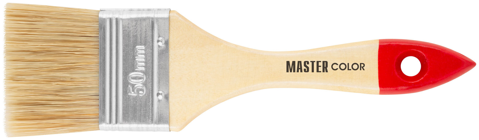 Кисть флейцевая, натур. щетина, 55% топс, лакиров.ручка, ширина 50 мм (30-0013)