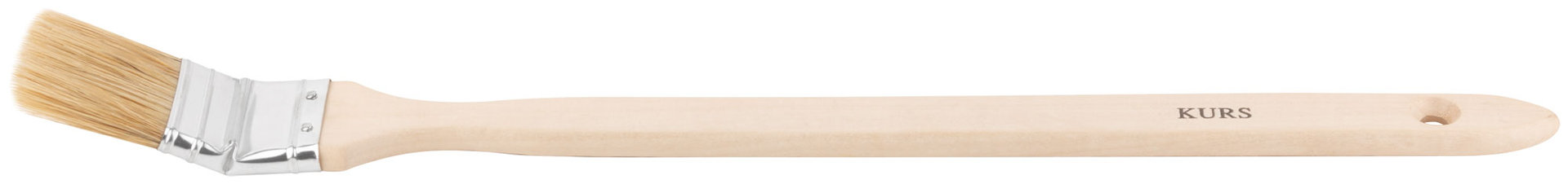 Кисть радиаторная, натур. светлая щетина, деревянная ручка 1,5 (38 мм) (00874)