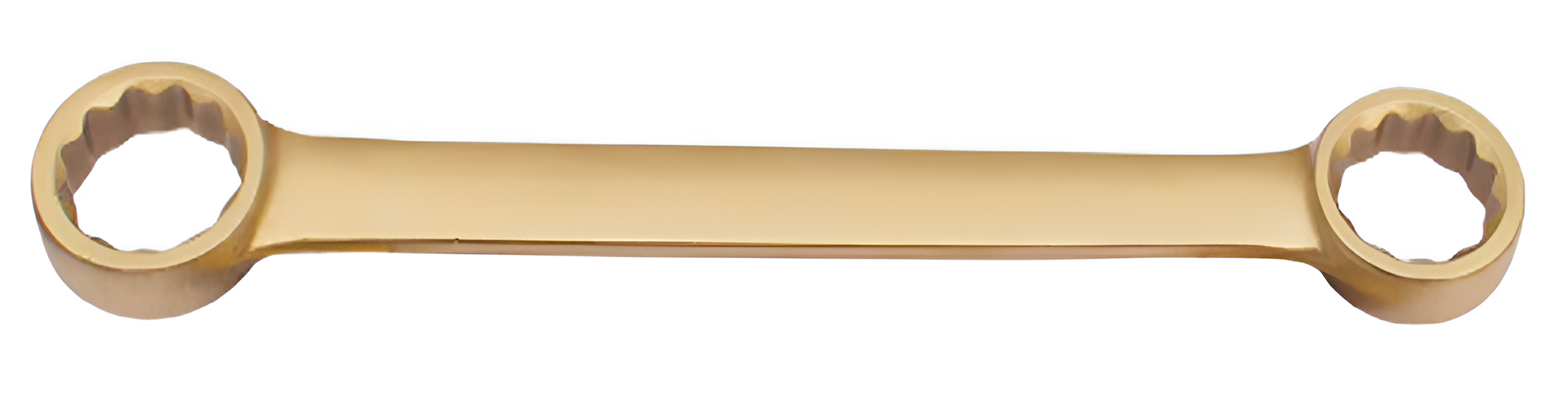 Ключ гаечный накидной двусторонний плоский 60х65 искробезопасный сплав AlCu 153A-6065, HORTZ