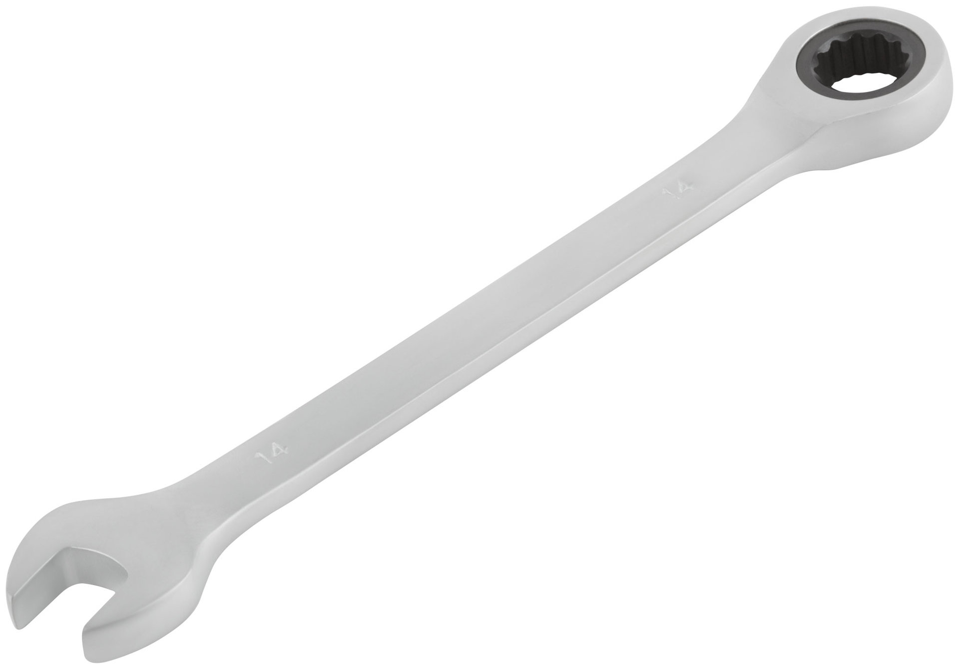 Ключ комбинированный трещоточный, CrV реверсивный механизм 14 мм (63464)