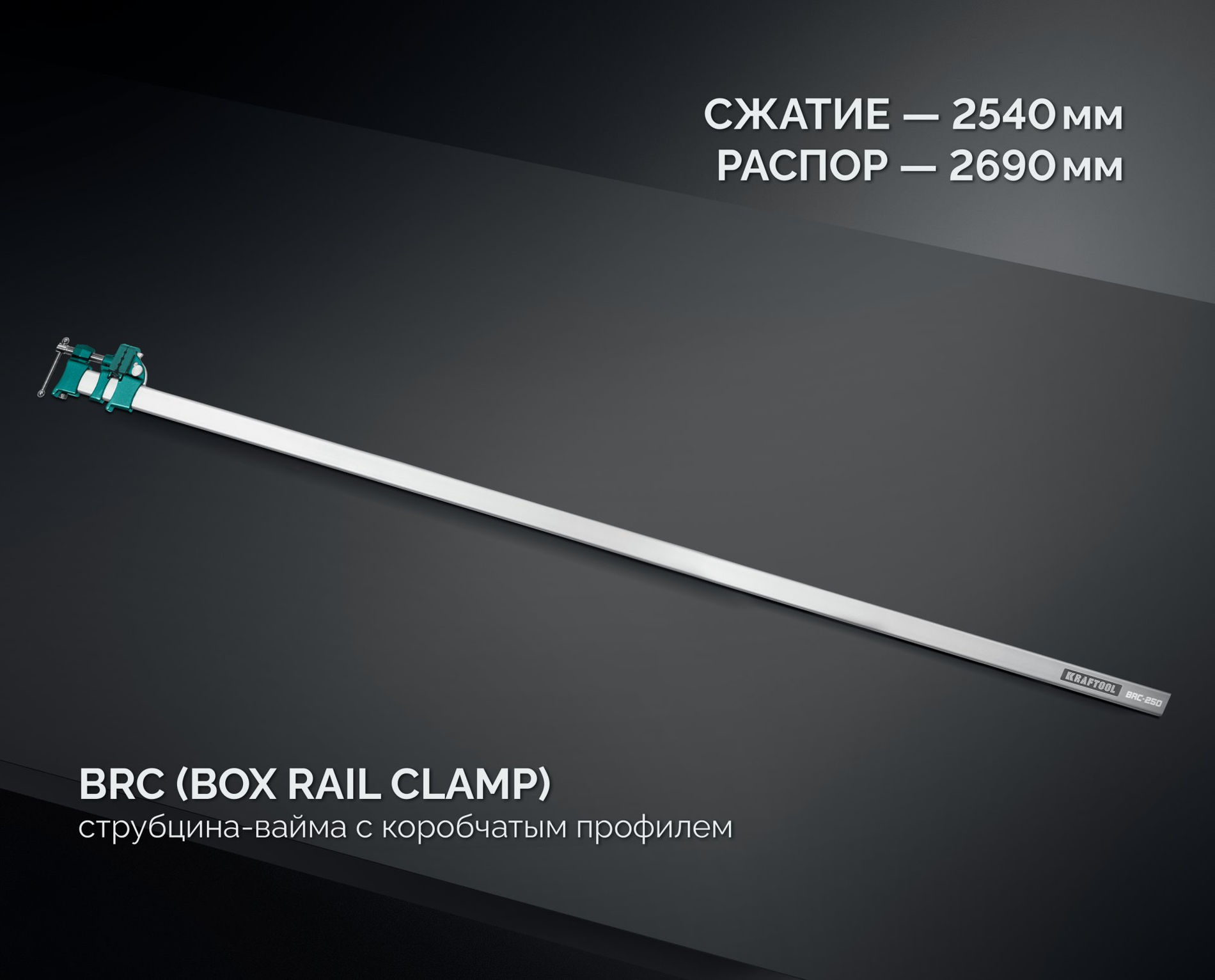 KRAFTOOL BRC-250, 2540/48 мм, высокоточная струбцина-вайма (32313-250)