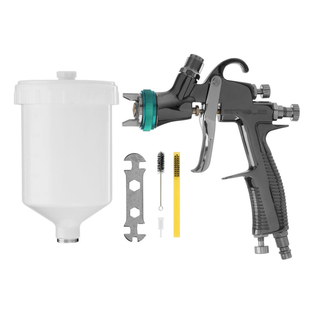 Краскораспылитель AG 950 LVLP, профессиональный, гравитационного типа, сопло 1.5 мм Stels (57367)