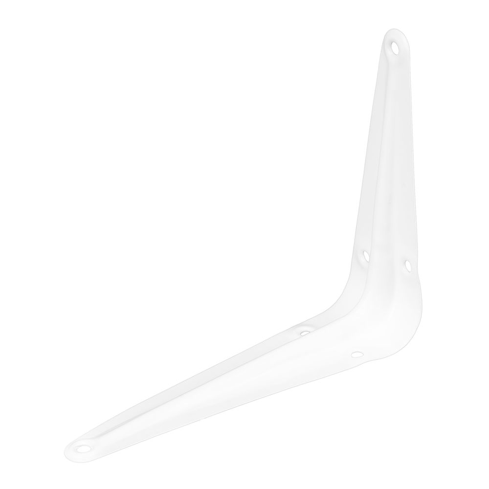 Кронштейн угловой с ребром, 100 х 125 мм, белый Сибртех (94015)