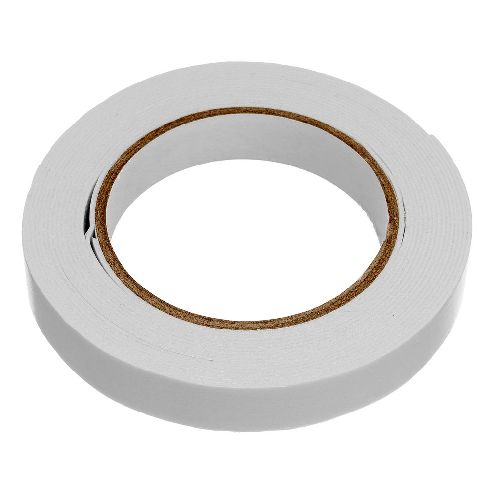 Лента клейкая на вспененной основе, двусторонняя белая 25 мм х 5 м Matrix (89081)