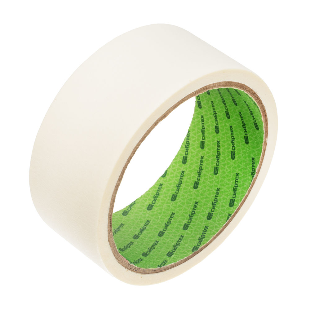 Лента малярная, эконом, 40 мм x 15 м, на бумажной основе Сибртех (88885)