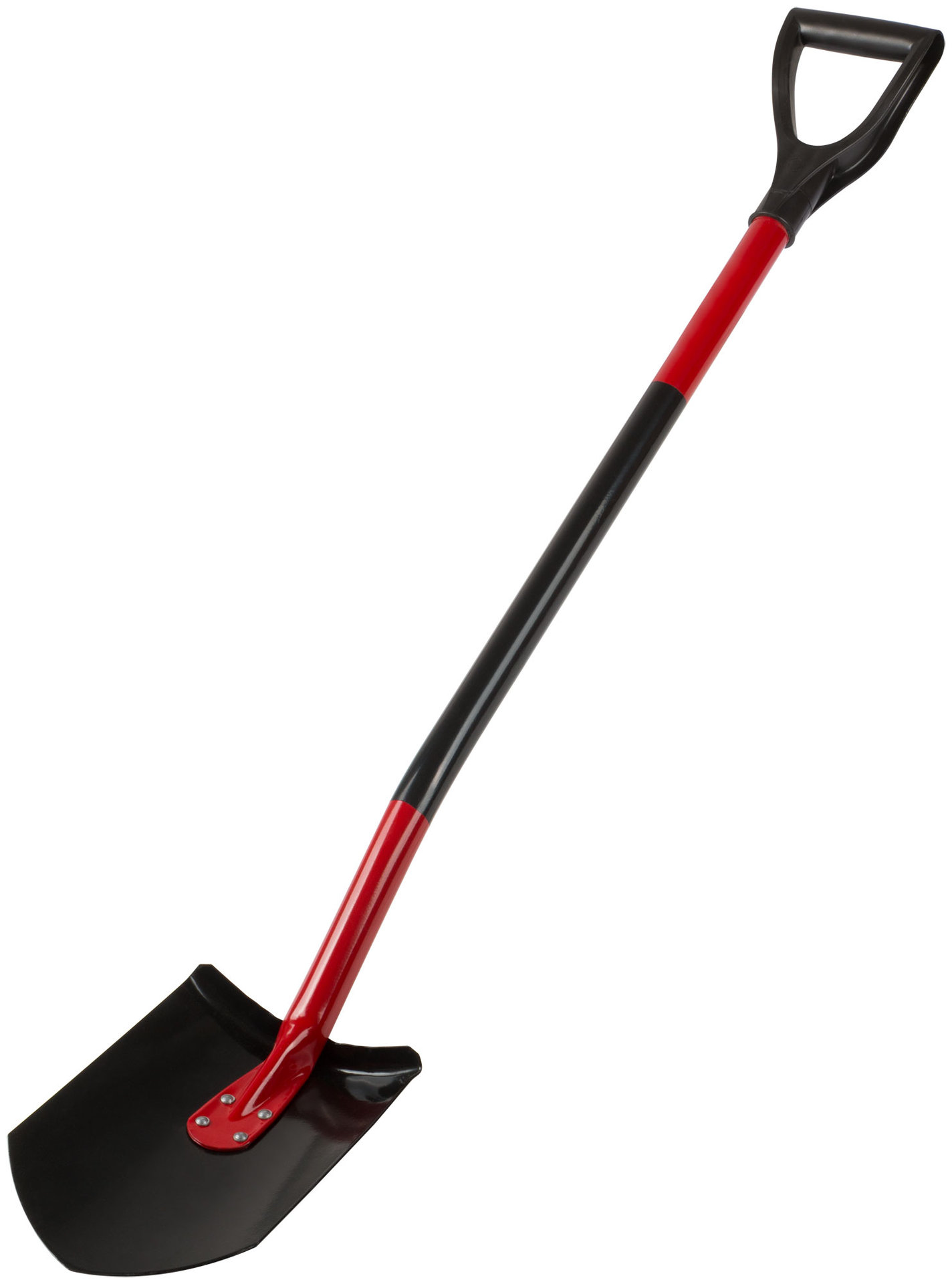 Лопата штыковая изогнутая с металлическим черенком и V-ручкой 195х280х1175 мм (77228)