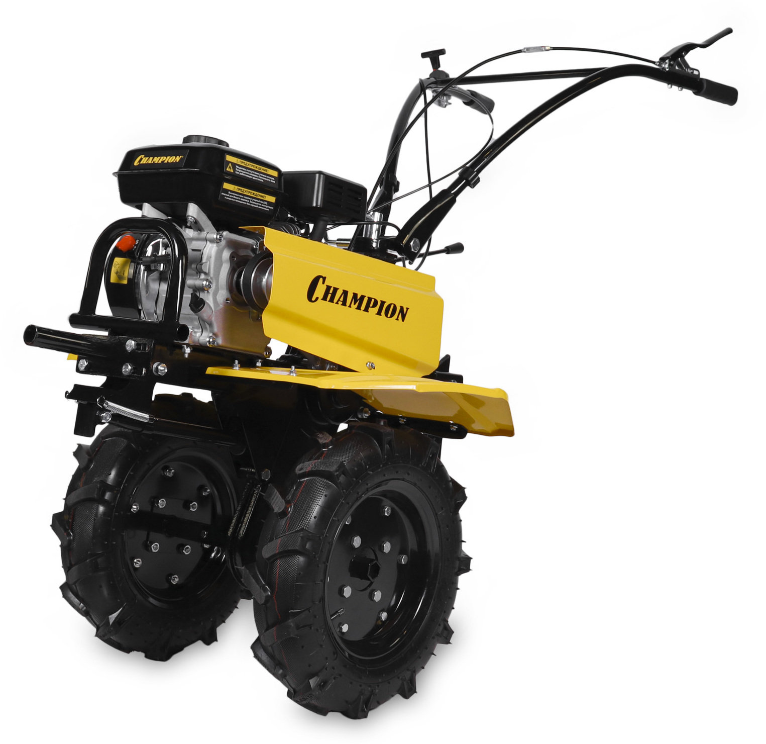 Мотоблок Champion BC8734 (7лс 3F/1R 81см 35см 3,6л 75кг, колеса 4/10 шкив) (BC8734)