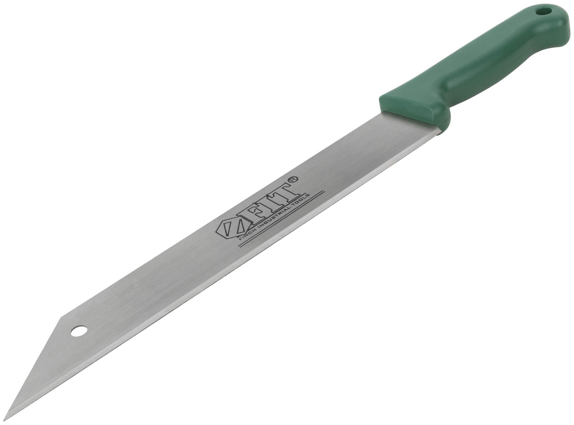 Нож для резки теплоизоляционных плит, лезвие 340х50 мм, высокоуглеродистая сталь, мягкая пластиковая ручка (10640)