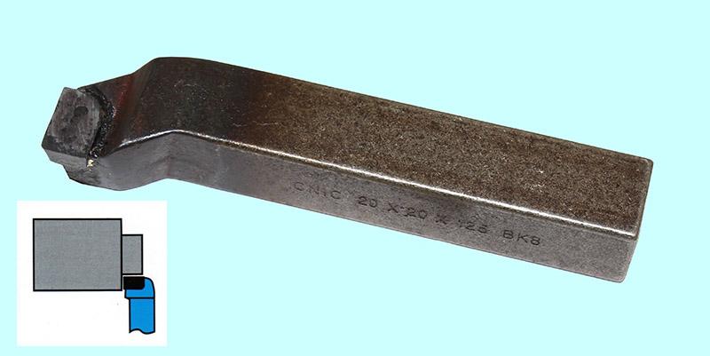 Резец Подрезной отогнутый 20х20х125 Т15К6 DIN 4977 CNIC